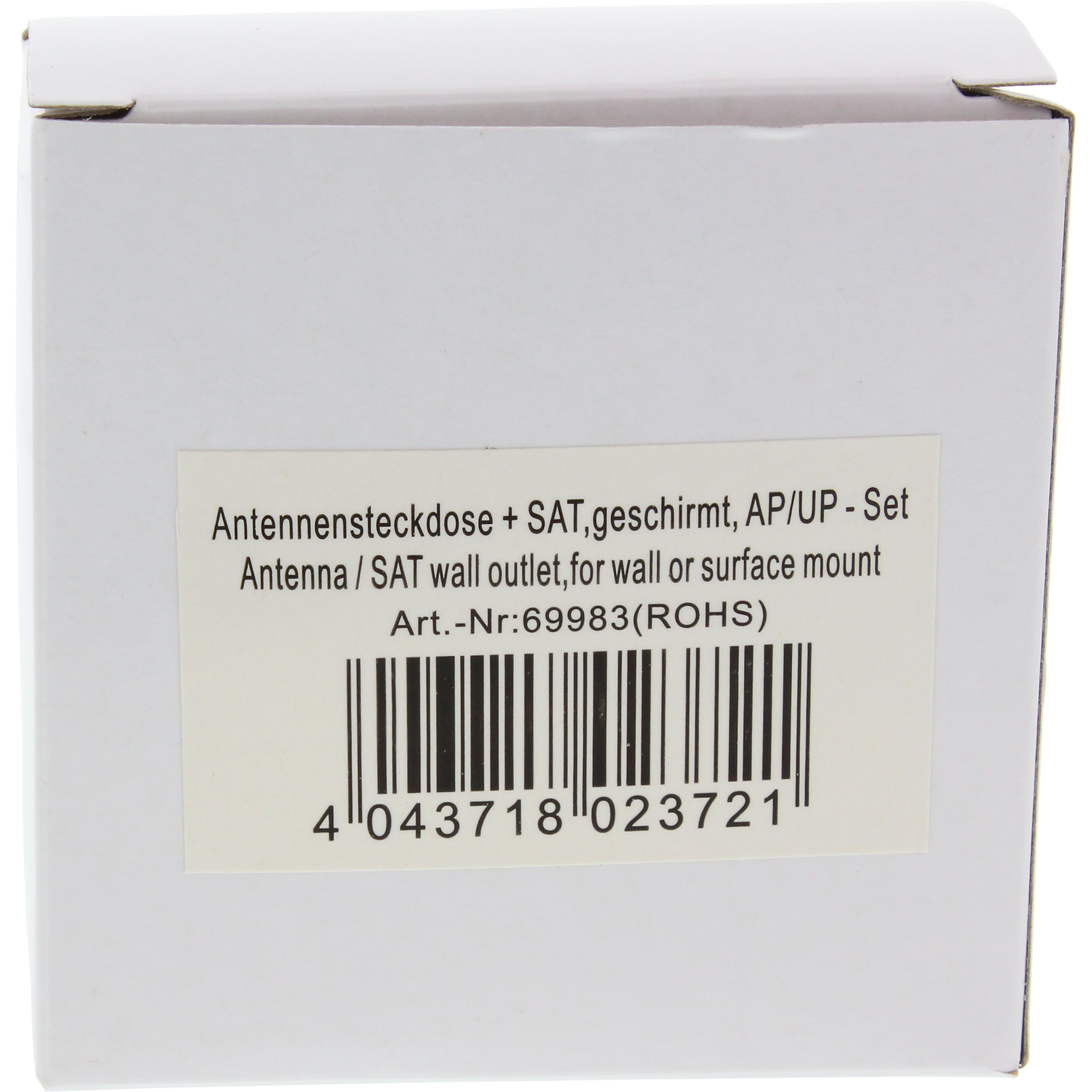 Inline® Antennensteckdose + SAT, geschirmt, AP/UP - Set