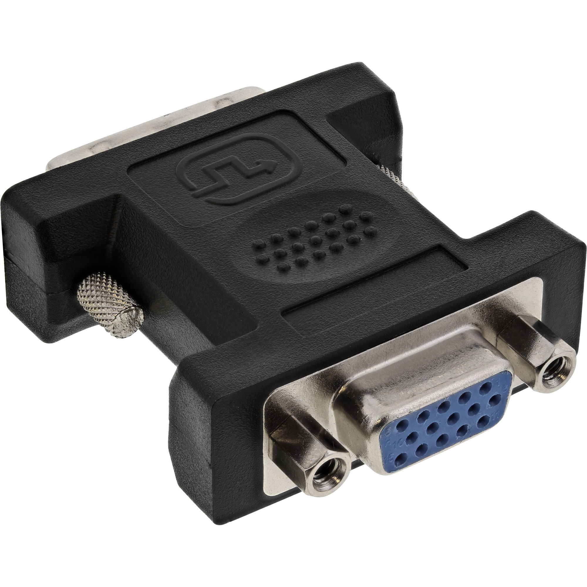 Inline® DVI-A Adapter, Analog 12+5 Stecker auf 15pol HD Buchse (VGA)