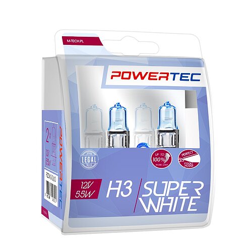 Powertec SuperWhite - H3 12V DUO