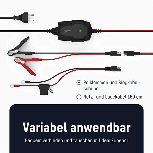 Ansmann Bleiladegerät BC 6-12V / 1A 1001-0142 Ansmann Bleiladegerät BC 6-12V / 1A 1001-0142