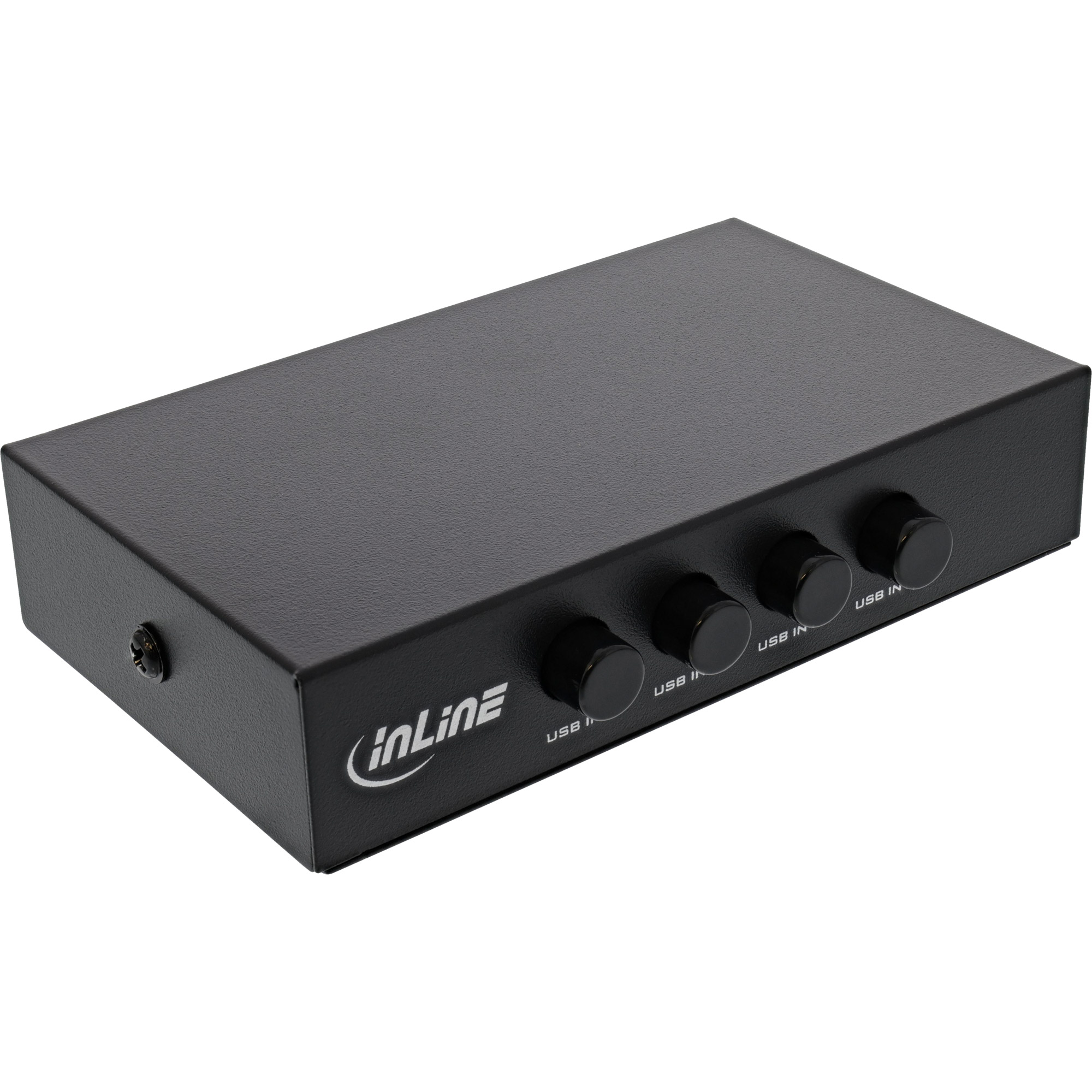 Inline® USB 2.0 Umschalter manuell, USB-A gerät an 4 Computer