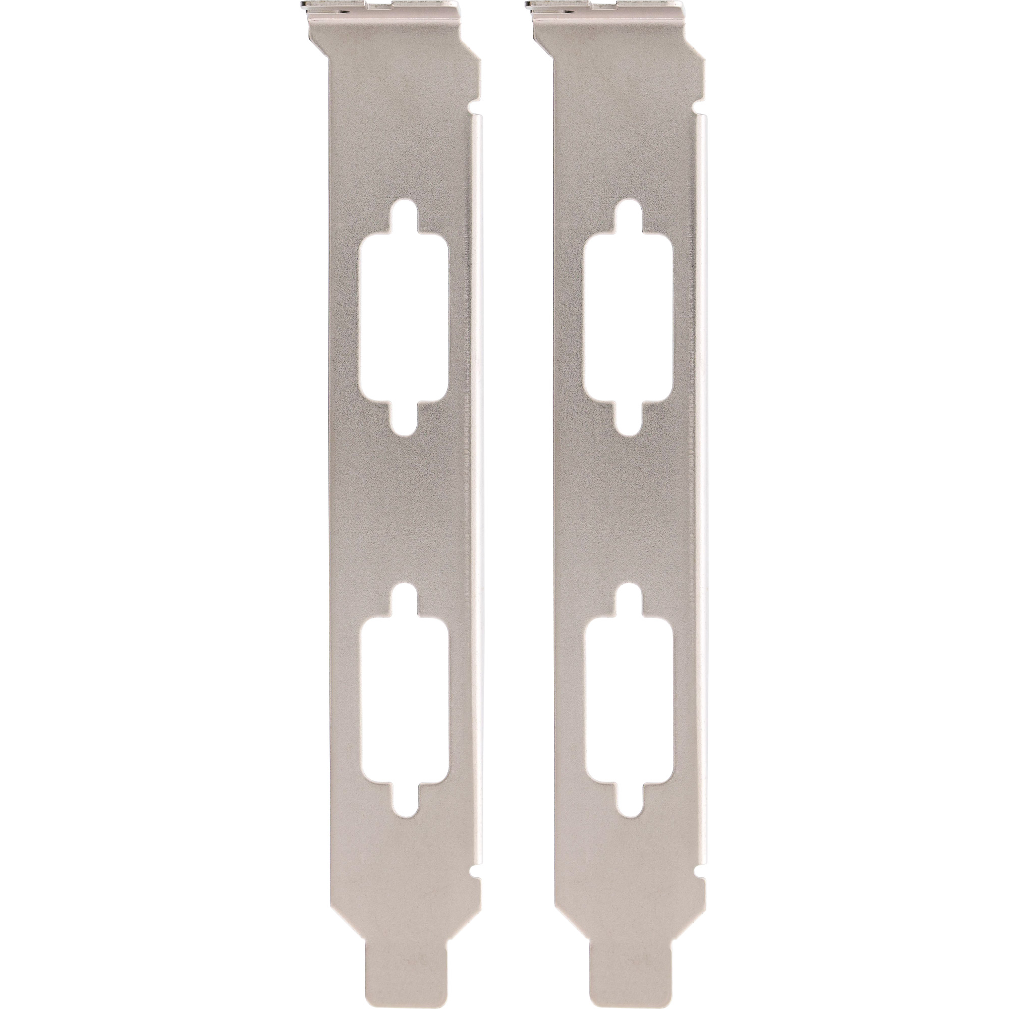 InLine® Slotblech, zur Befestigung von 2x 9pol. Sub D St. oder Bu., 2er Pack