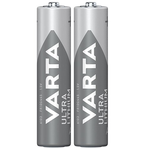 2x Varta Ultra AAA Micro FR03 Lithium Batterie