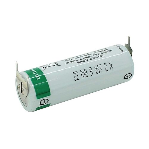 Saft Lithium LS17500 A 3,6V mit Printanschluß +-- Saft Lithium LS17500 A 3,6V mit Printanschluß +--