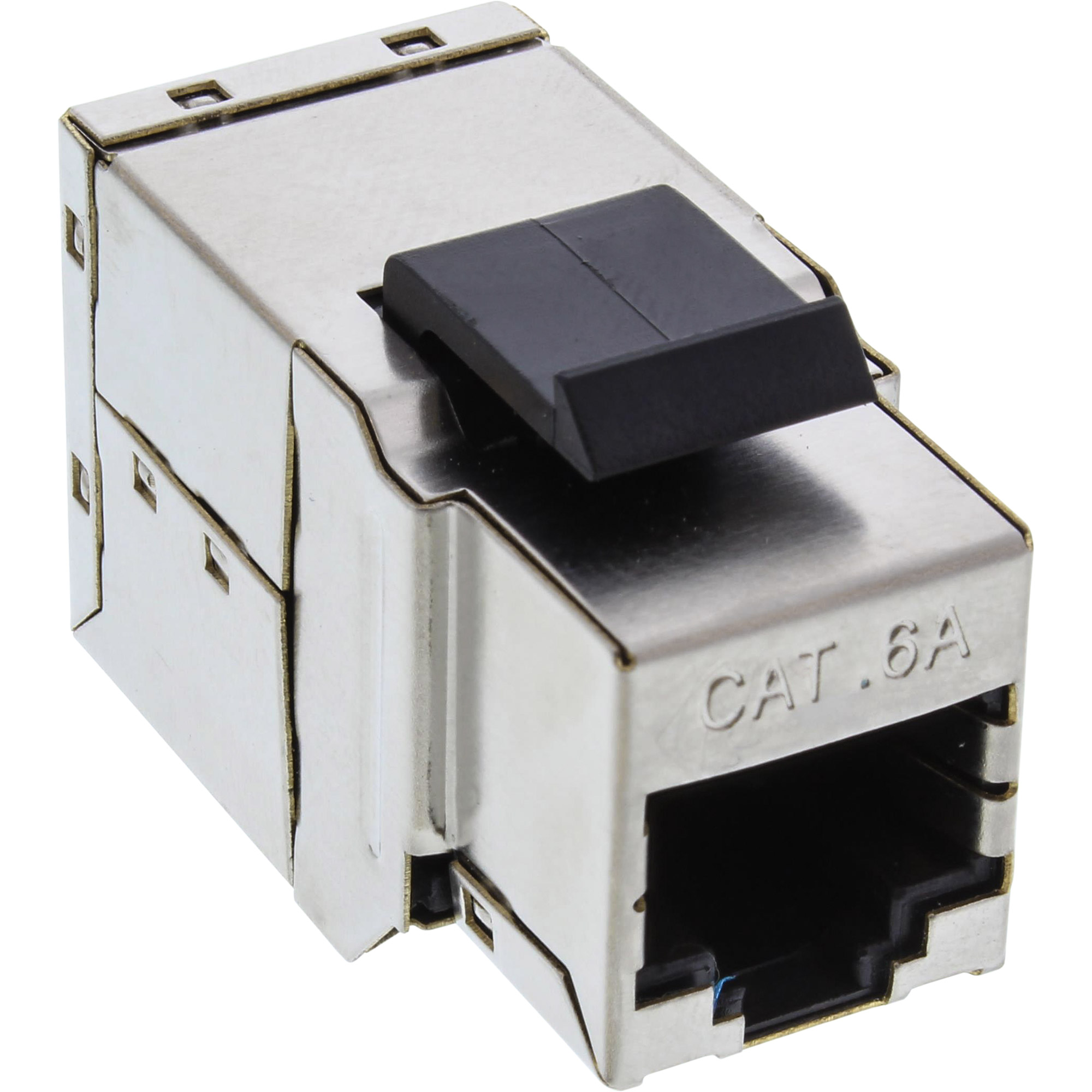 Inline® Keystone RJ45 Buchse / Buchse Einsatz, SNAP-In, Cat.6A STP