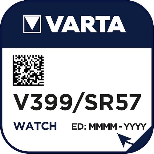1x SR927W SR57 399 Silberoxid Batterie Varta 1,55 V