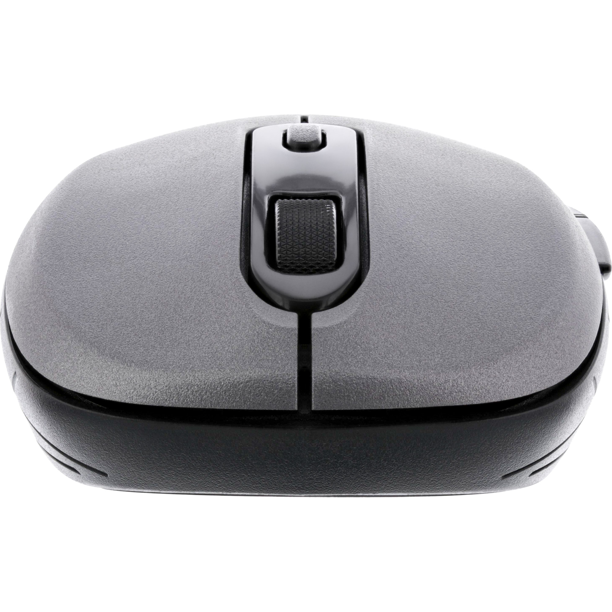 Inline® Maus 3-in-1, Bluetooth + 2x 2.4GHz Funk, 5 Tasten, optisch, grau/schwarz