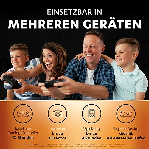 4x Duracell NiMH AA Mignon 1300mAh HR6 Akku