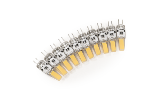 LED-Stiftsockellampe McShine ''Silicia COB'', G4, 1,5W, 200lm, warmweiß, 10er-Pack LED-Stiftsockellampe McShine ''Silicia COB'', G4, 1,5W, 200lm, warmweiß, 10er-Pack