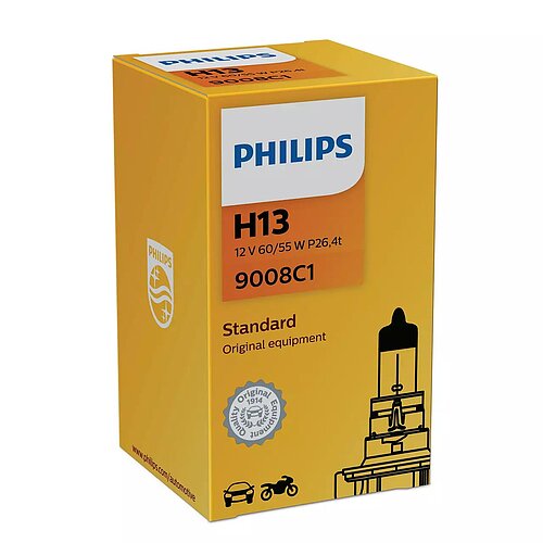 Philips H13 12V 60/55W P26.4t Standard 1 Stück