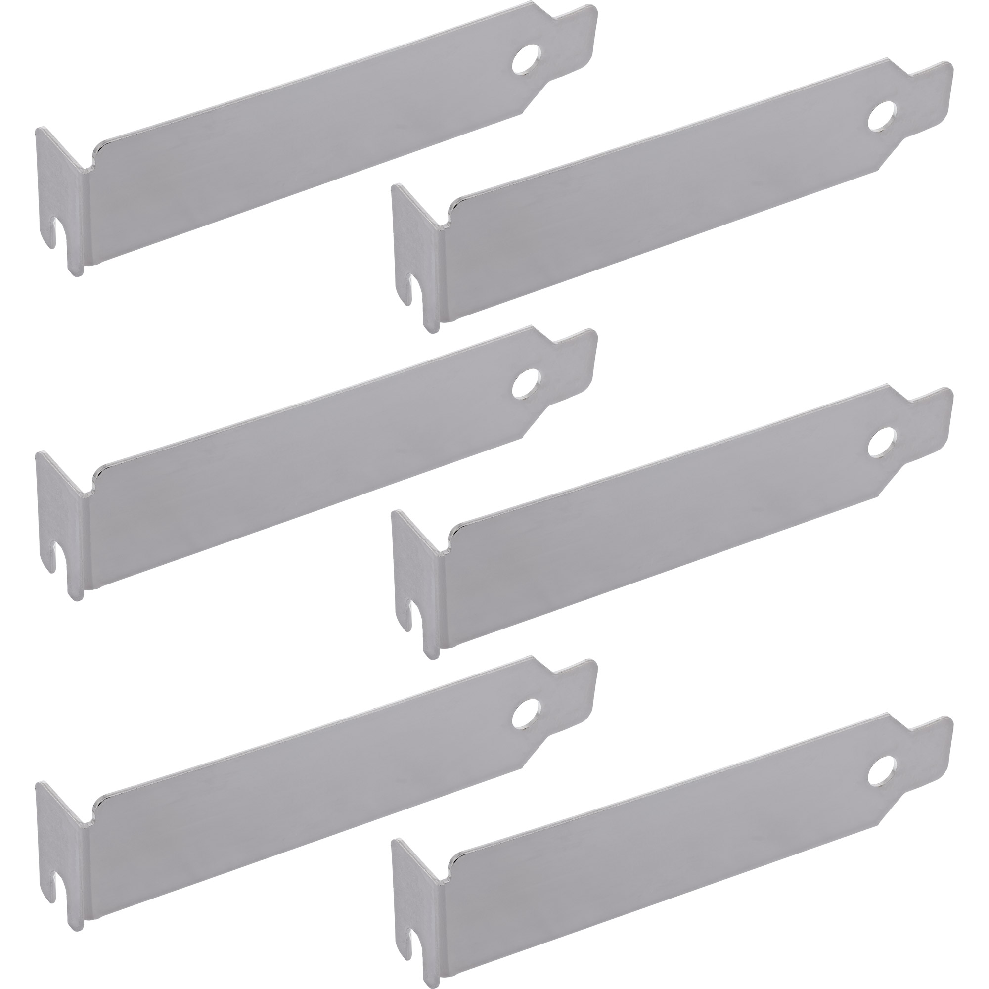Inline® PCI Slotblech low-profile Blindblende, 6er Pack