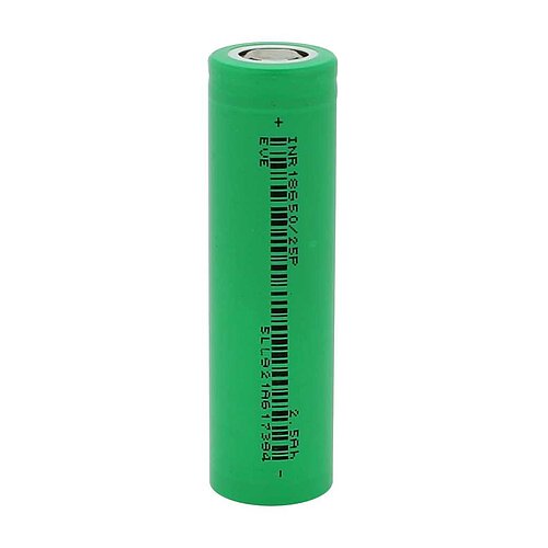 EVE INR18650-25P LiIon 3,6V 2500mAh max. Discharge 30A EVE INR18650-25P LiIon 3,6V 2500mAh max. Discharge 30A