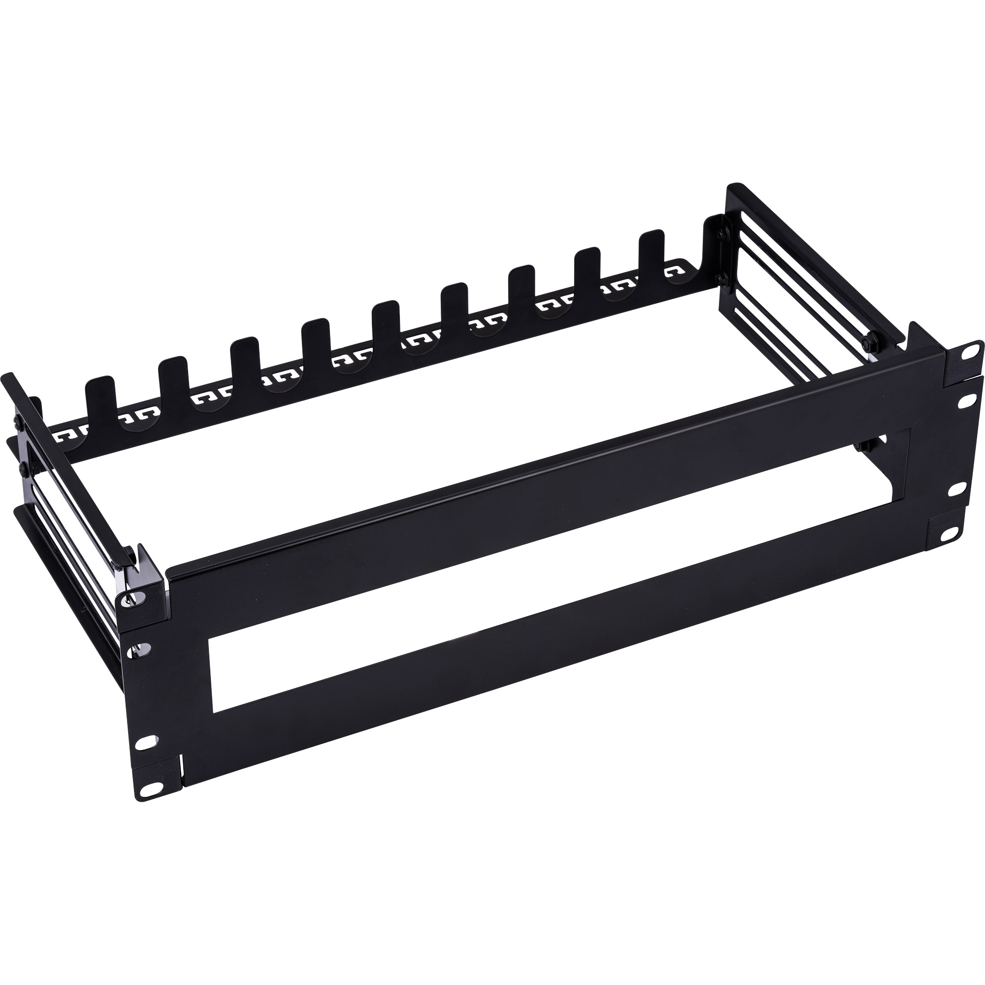 InLine® 19" Schutzschalterleiste 3HE, mit tiefenverstellbarer Hutschiene