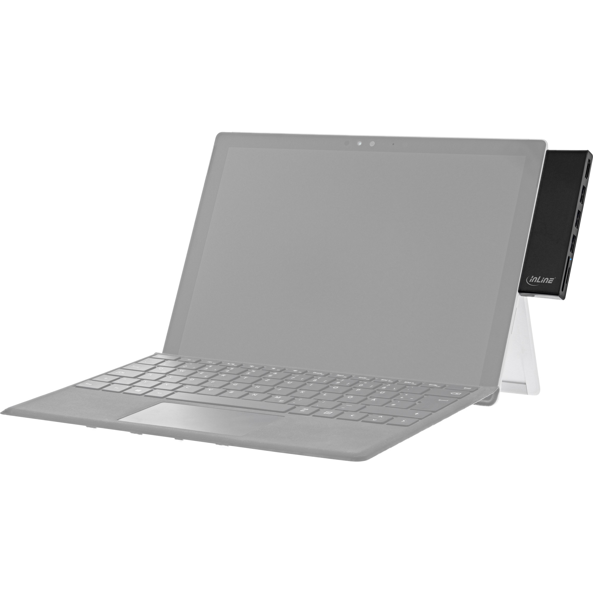 Inline® MultiHub, Surface Pro 4/5/6, 3x USB-A 3.2 Buchse, HDMI 4K, Cardreader Inline® MultiHub, Surface Pro 4/5/6, 3x USB-A 3.2 Buchse, HDMI 4K, Cardreader