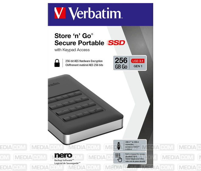 SSD 256GB, USB 3.1, A-C, 4.57cm (1.8'')