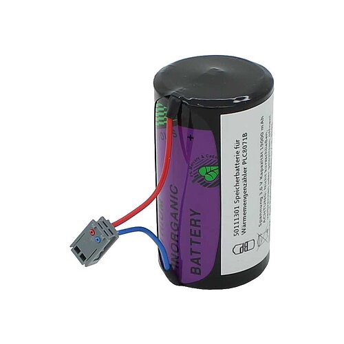 Speicherbatterie 3,6V ersetzt Batterie für Wärmemengenzähler PLC8071B Speicherbatterie 3,6V ersetzt Batterie für Wärmemengenzähler PLC8071B