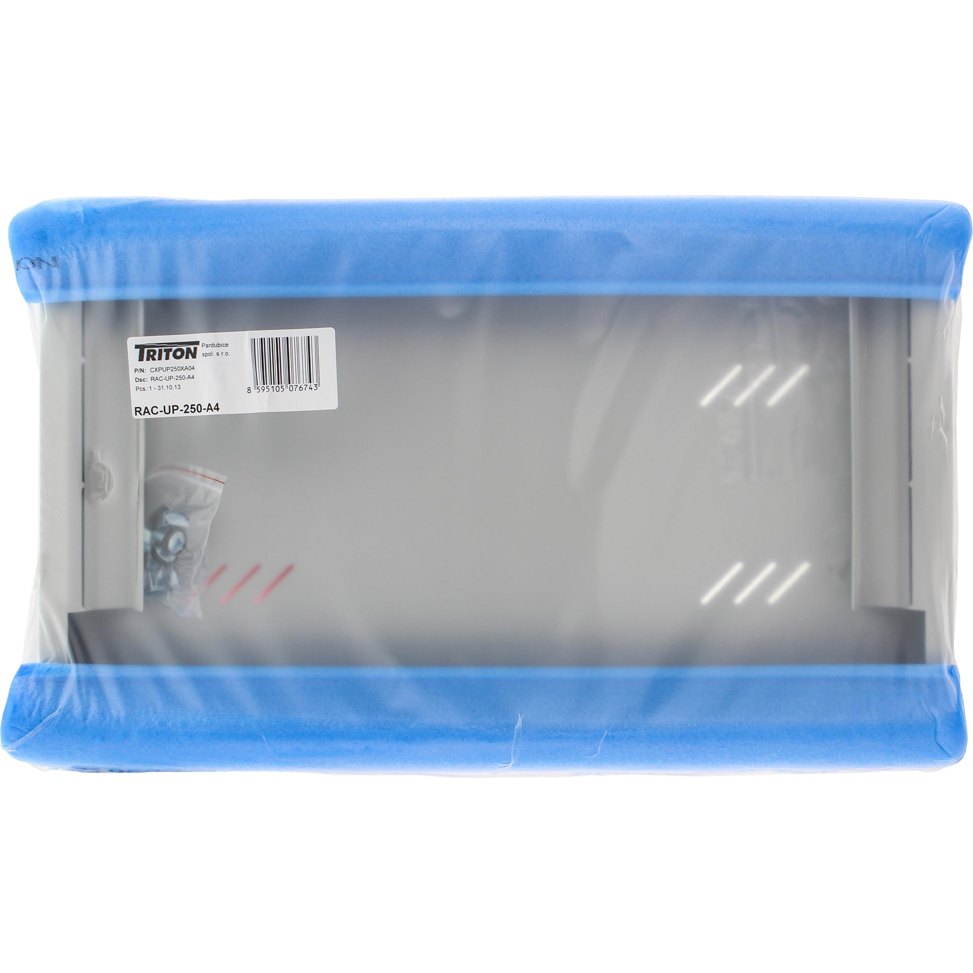 Triton RAC-UP-650-A4 19" Fachboden 1HE, 650mm, 80kg, grau