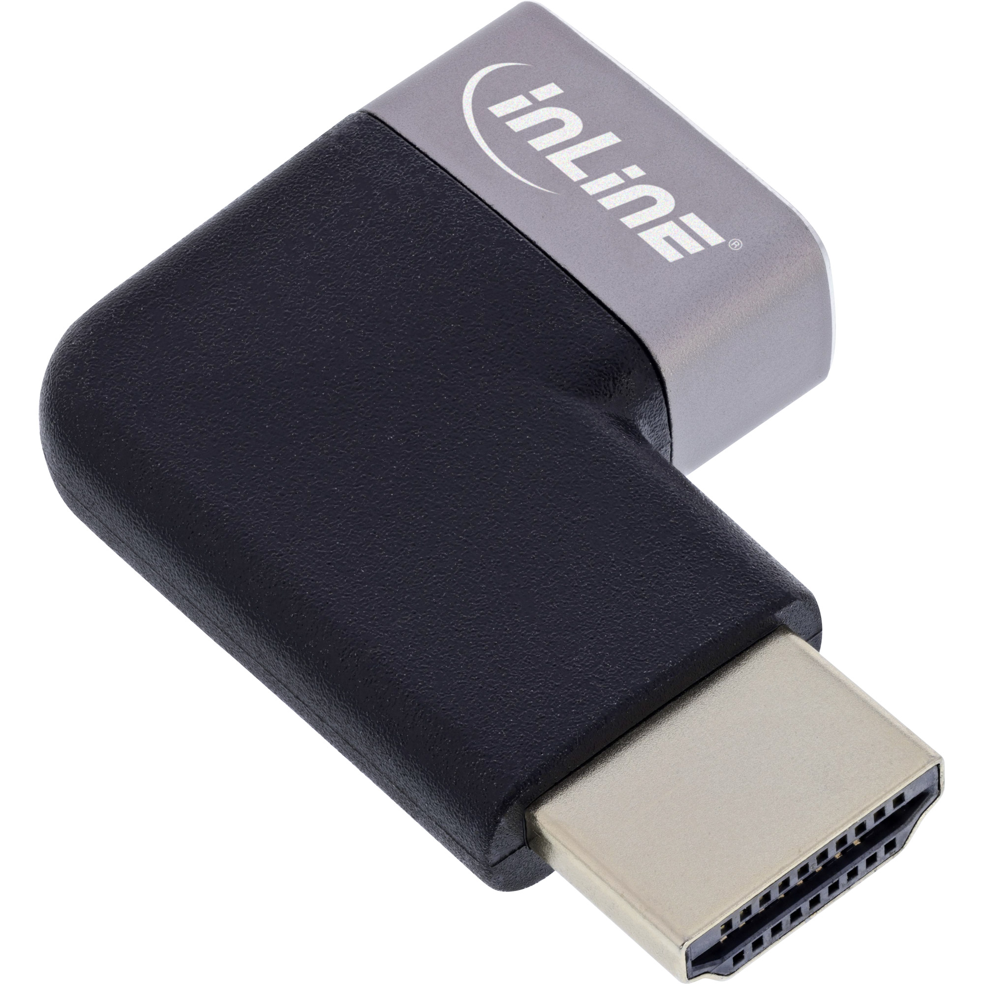 InLine® HDMI Adapter, HDMI A Stecker / Buchse, 90° links, 8K UHD InLine® HDMI Adapter, HDMI A Stecker / Buchse, 90° links, 8K UHD