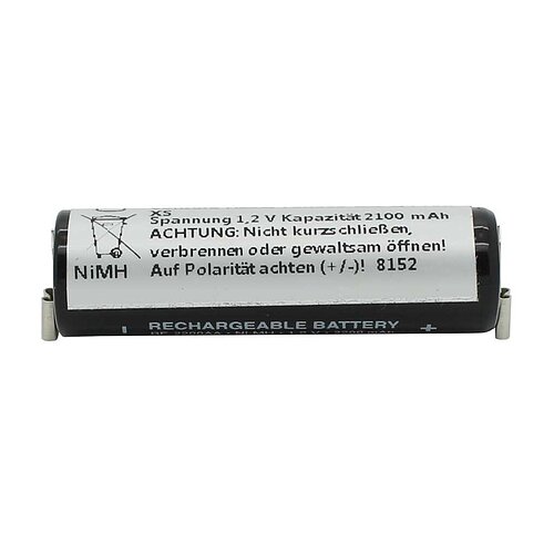 Rasiererakku NiMH 1,2V 2200mAh passend für bella ermila Typ 1590 B