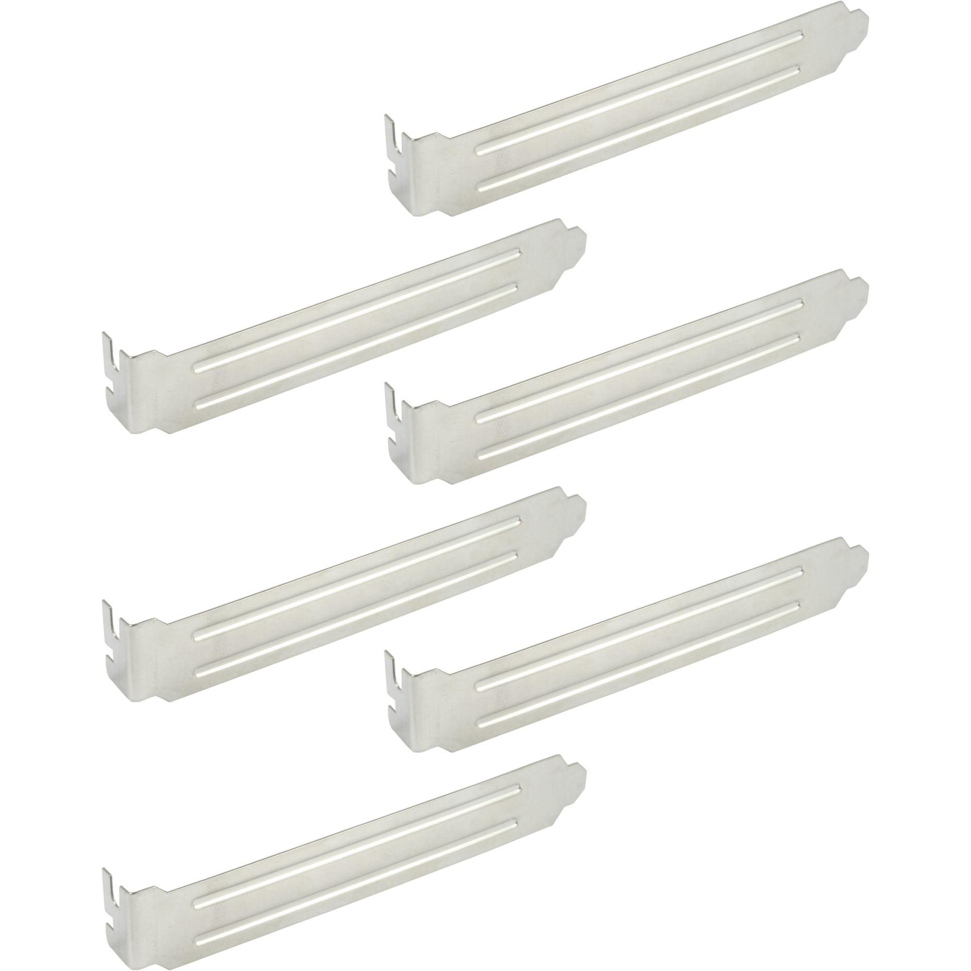 Inline® PCI Slotblech Blindblende, 6er Pack