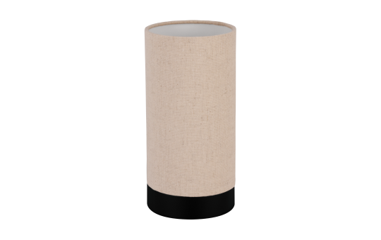 Tischleuchte EGLO ''Feniglia'', E27, Stahl, Textil/Leinen, natur