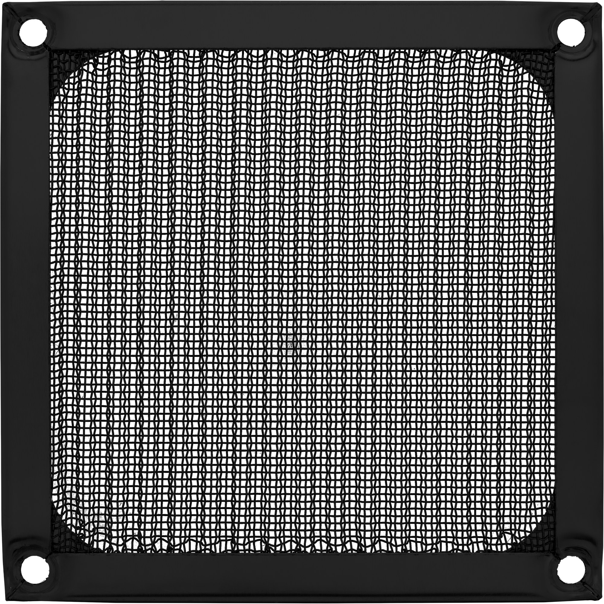 Inline® Lüftergitter, Aluminium Filter, 92x92mm, schwarz