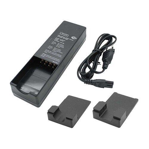 Original-Ladegerät HBC QA109600 inklusive Adapterplatten passend für HBC FUB03, FUB05, FUB9NM