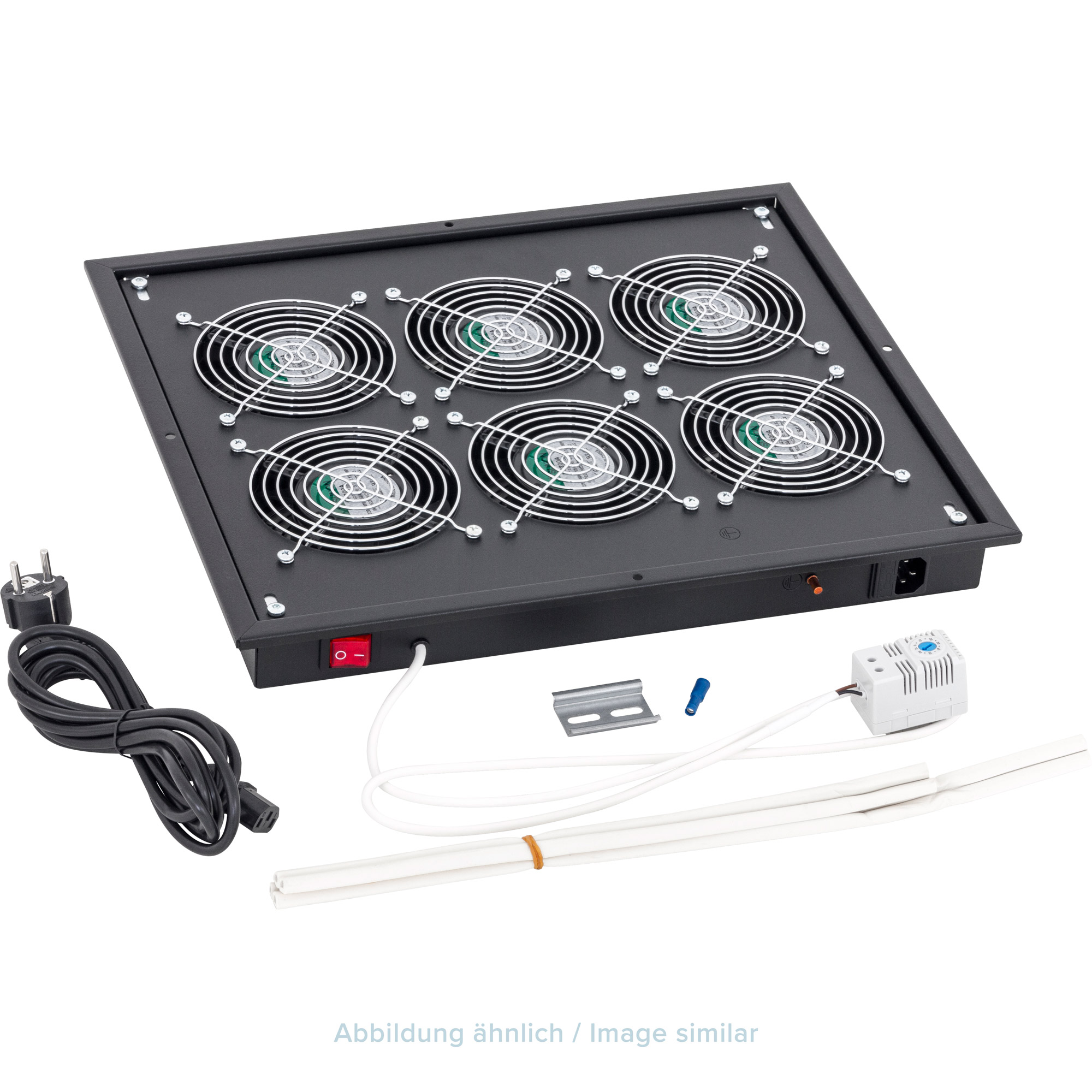 Triton RAB-CH-X05-X3 19" Belüftungseinheit für Dach/Boden, schwarz Triton RAB-CH-X05-X3 19" Belüftungseinheit für Dach/Boden, schwarz