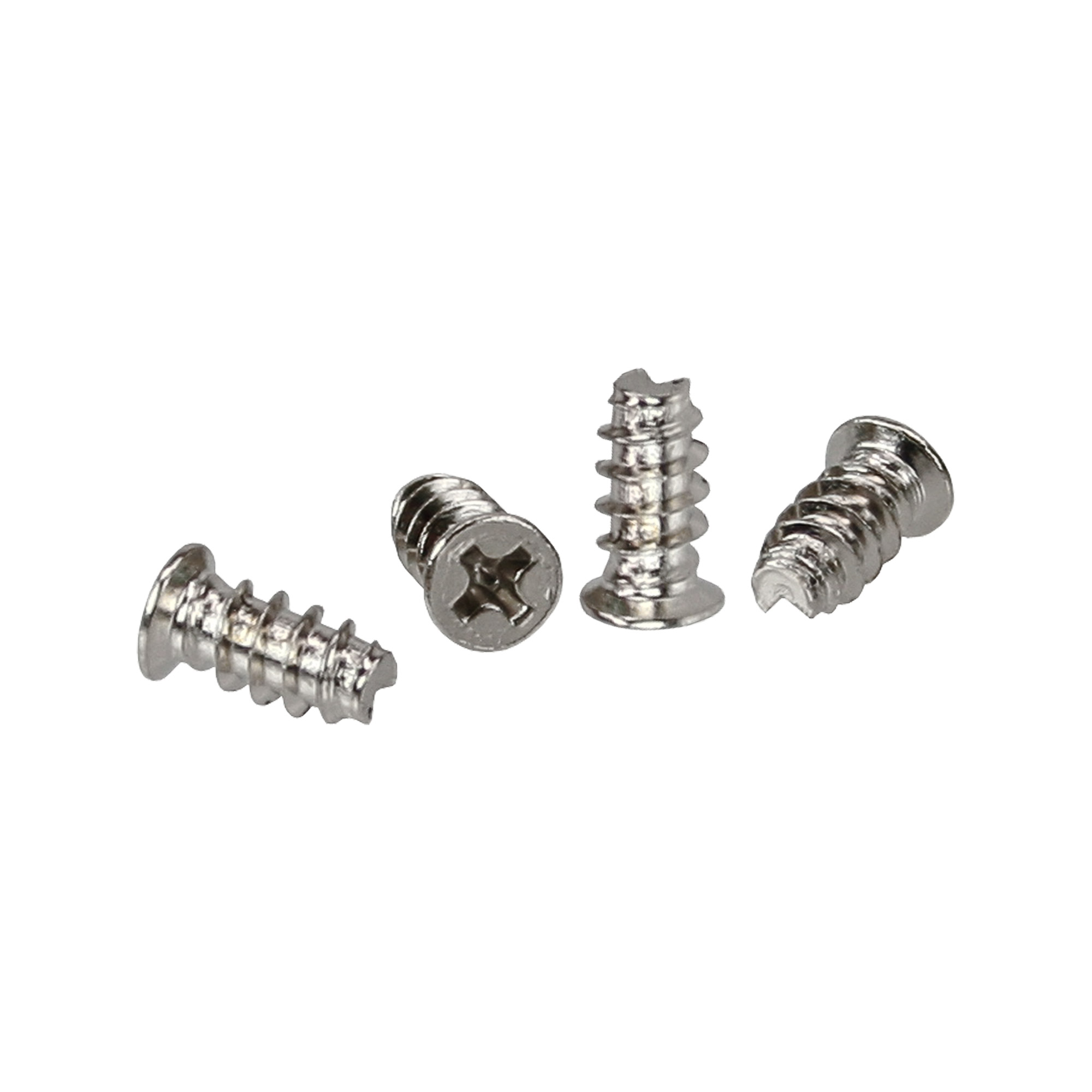 Inline® Lüfterschrauben, 5,0x10,0mm, silbern, bulk 2000er Pack