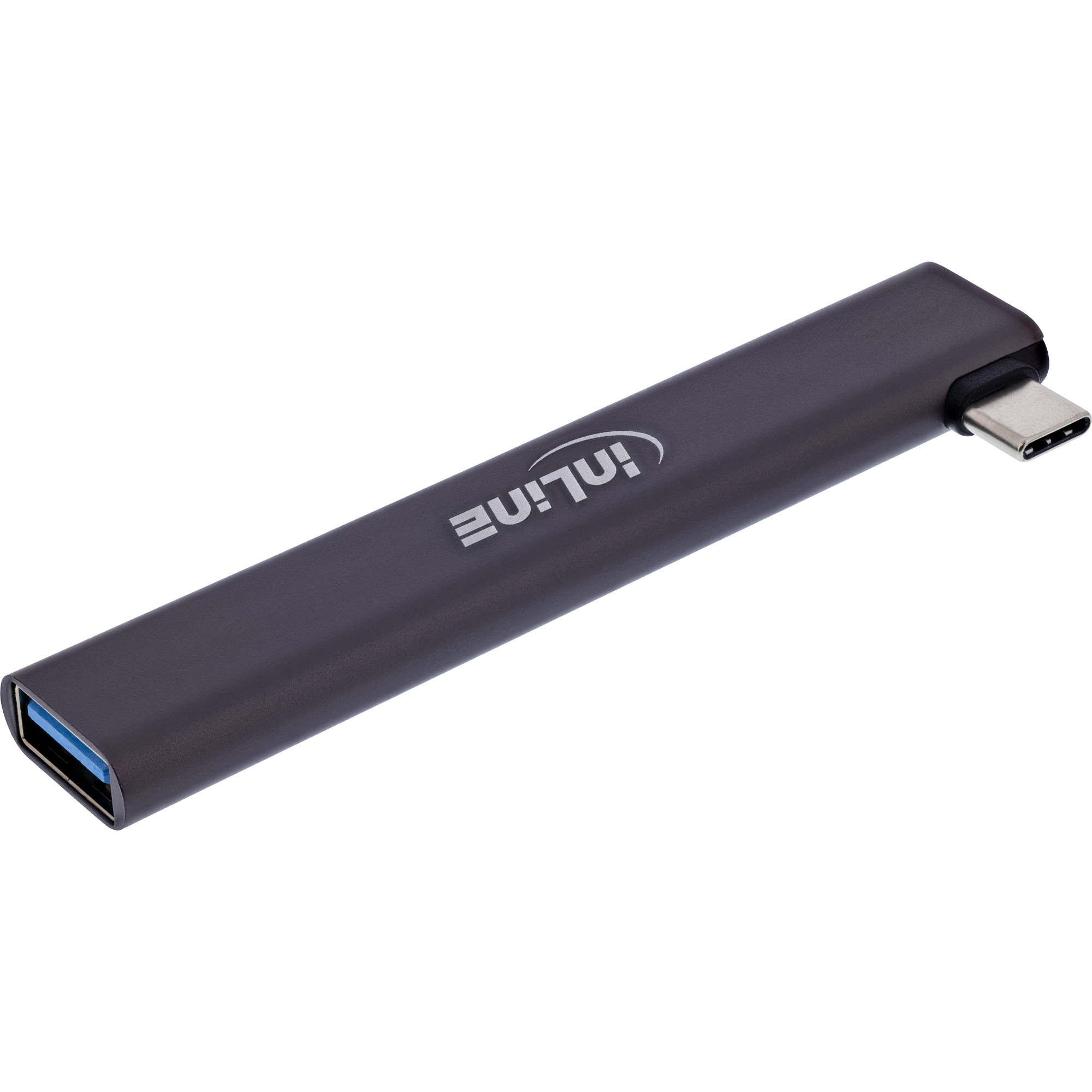 InLine® Slim USB-C Hub, 4-Port, USB 3.0 + 3x USB 2.0, schmale Bauform
