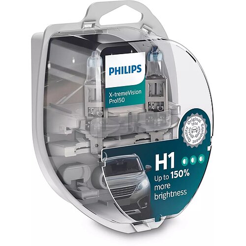 Philips H1 - P14,5s 12V 55W X-tremeVision Pro150 - 2er Paket