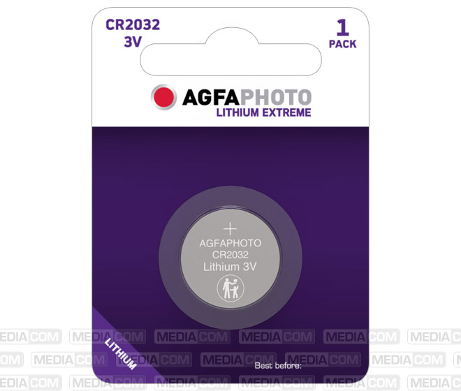 Batterie Lithium, Knopfzelle, CR2032, 3V