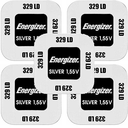 5x SR731SW 329 Silberoxid Batterie Energizer 1,55 V