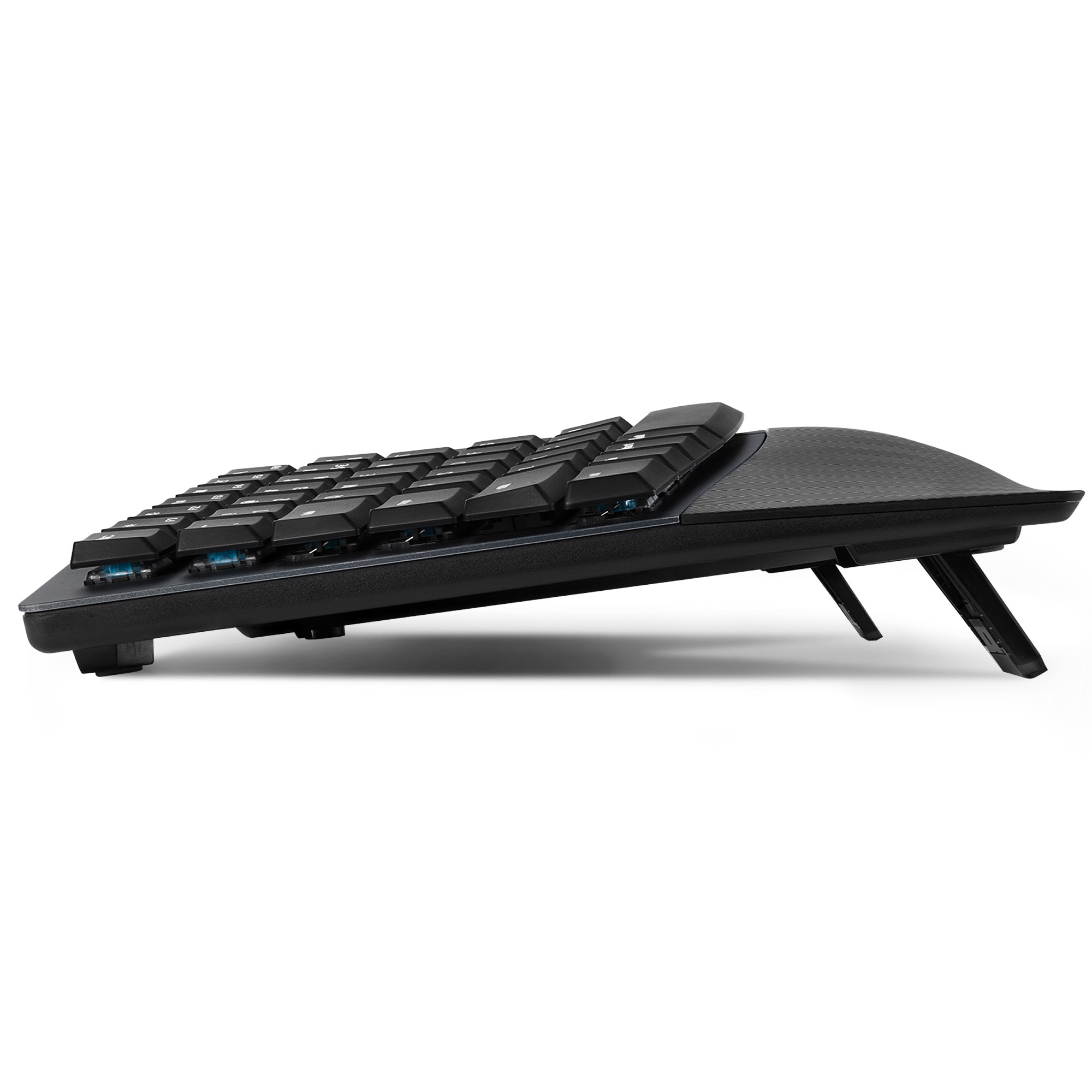 Perixx PERIBOARD-535 DE BL, ergonomische mechanische USB Tastatur (blaue Taster)