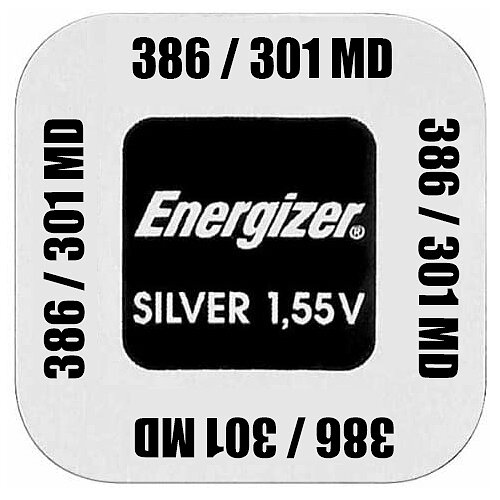 SR43 386 / 301 MultiDrain Silberoxid Batterie Energizer 1,55 V - 10er Verpackung