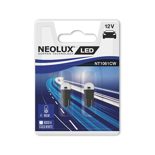 LED W5W 12V 0,5W W2,1x9,5d 6000K Bright White Blister 2 St. NEOLUX
