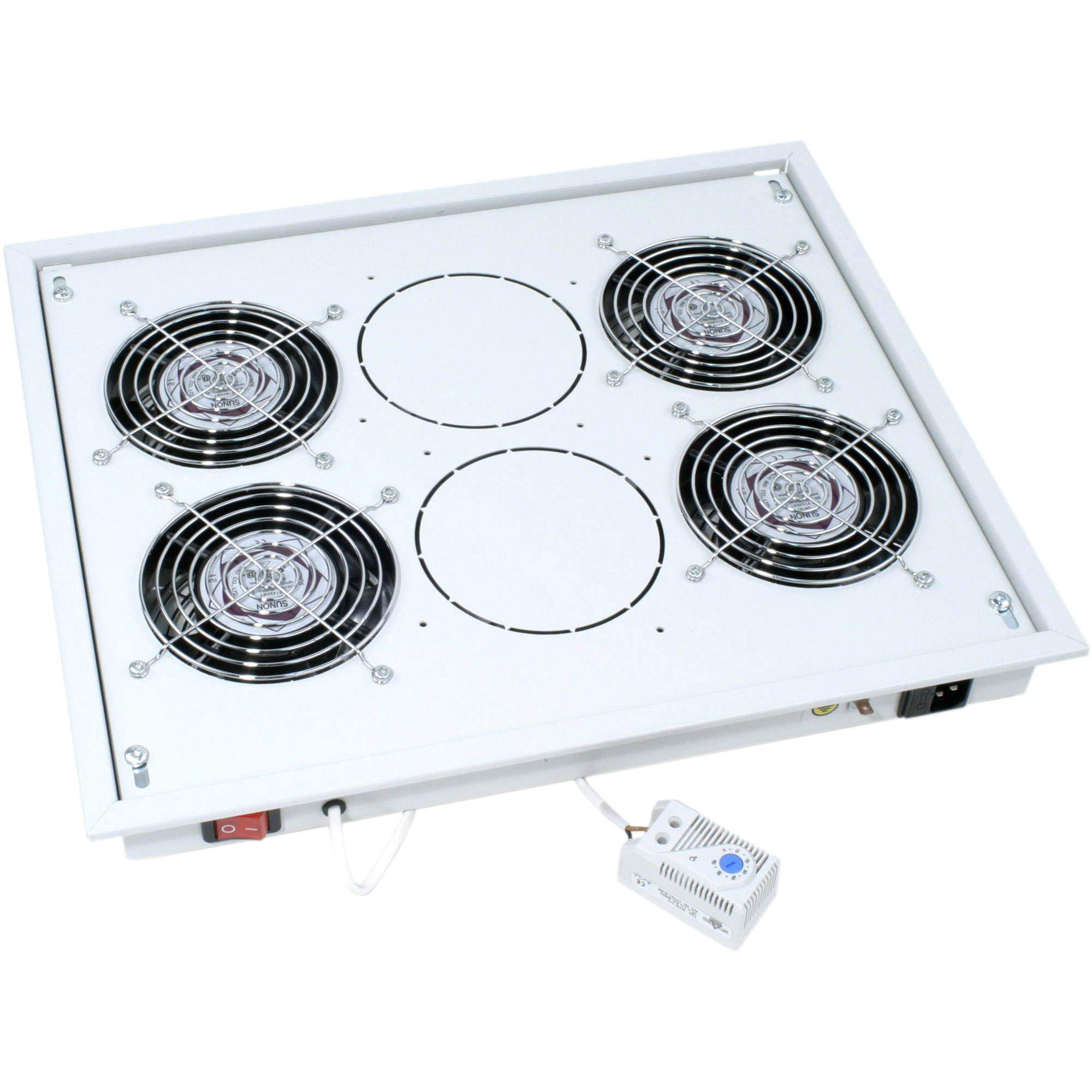 Triton RAC-CH-X04-X3 19" Belüftungseinheit für Dach/Boden, grau Triton RAC-CH-X04-X3 19" Belüftungseinheit für Dach/Boden, grau