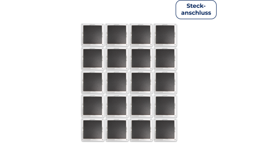 Wechselschalter McPower ''Flair'' 250V~/10A, Steckanschluss, anthrazit, 20er-Pack