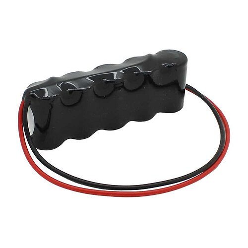 Notleuchtenakku NiMH 6,0V 1000mAh F1x5 2/3A mit 200mm Kabel einseitig Notleuchtenakku NiMH 6,0V 1000mAh F1x5 2/3A mit 200mm Kabel einseitig