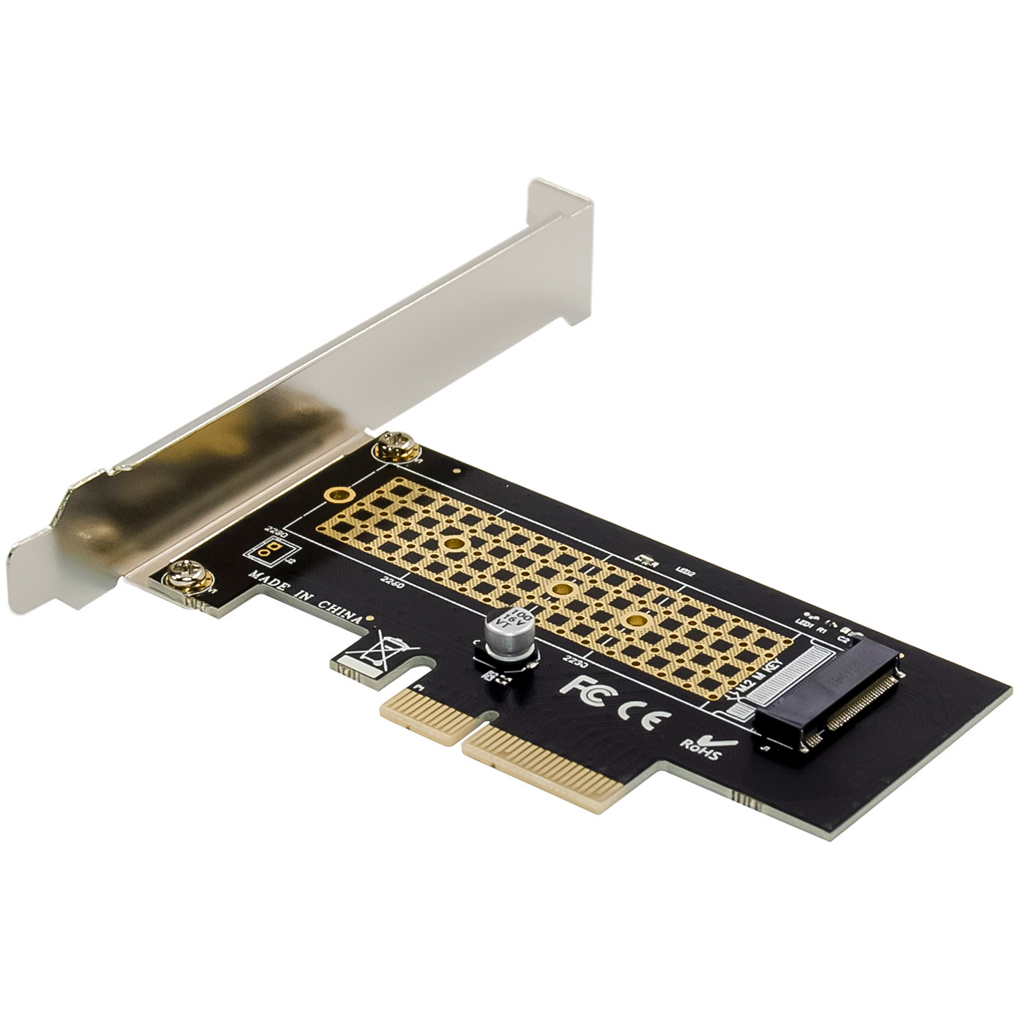 InLine® PCIe Karte zu 1x intern NVMe M.2 Key M, PCIe x4