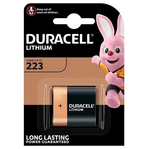 5x Duracell 223 Lithium 6V CR-P2 Batterie 5x Duracell 223 Lithium 6V CR-P2 Batterie