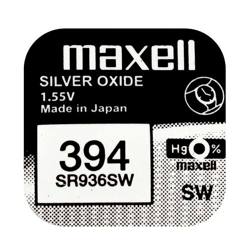 1x SR936SW SR45 394 Silberoxid Batterie Maxell 1,55 V