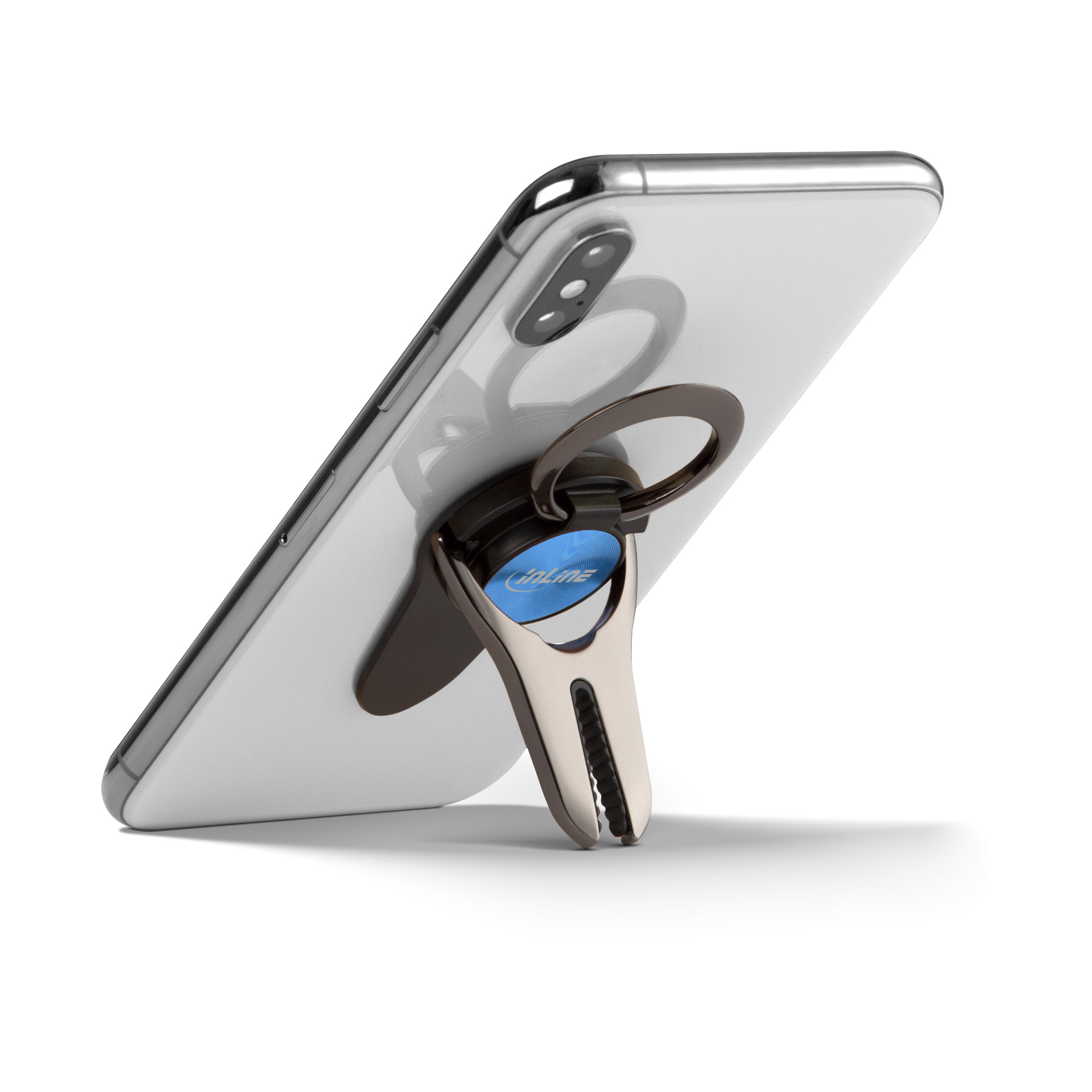Inline® Smartphone 3in1 Smartclip, blau