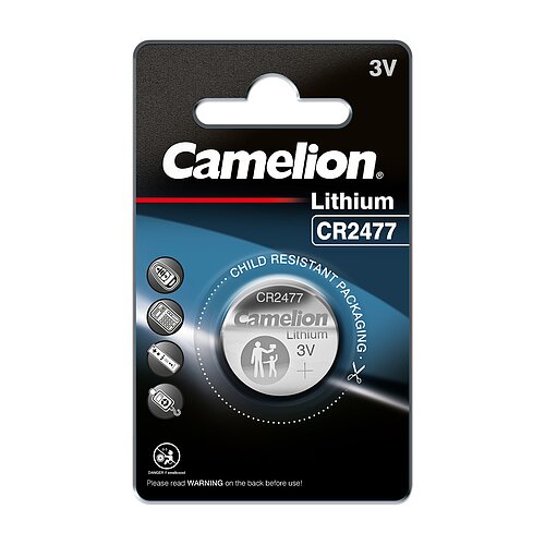 Camelion CR2477 Lithium Knopfzelle ohne Absatz 10er Verpackung
