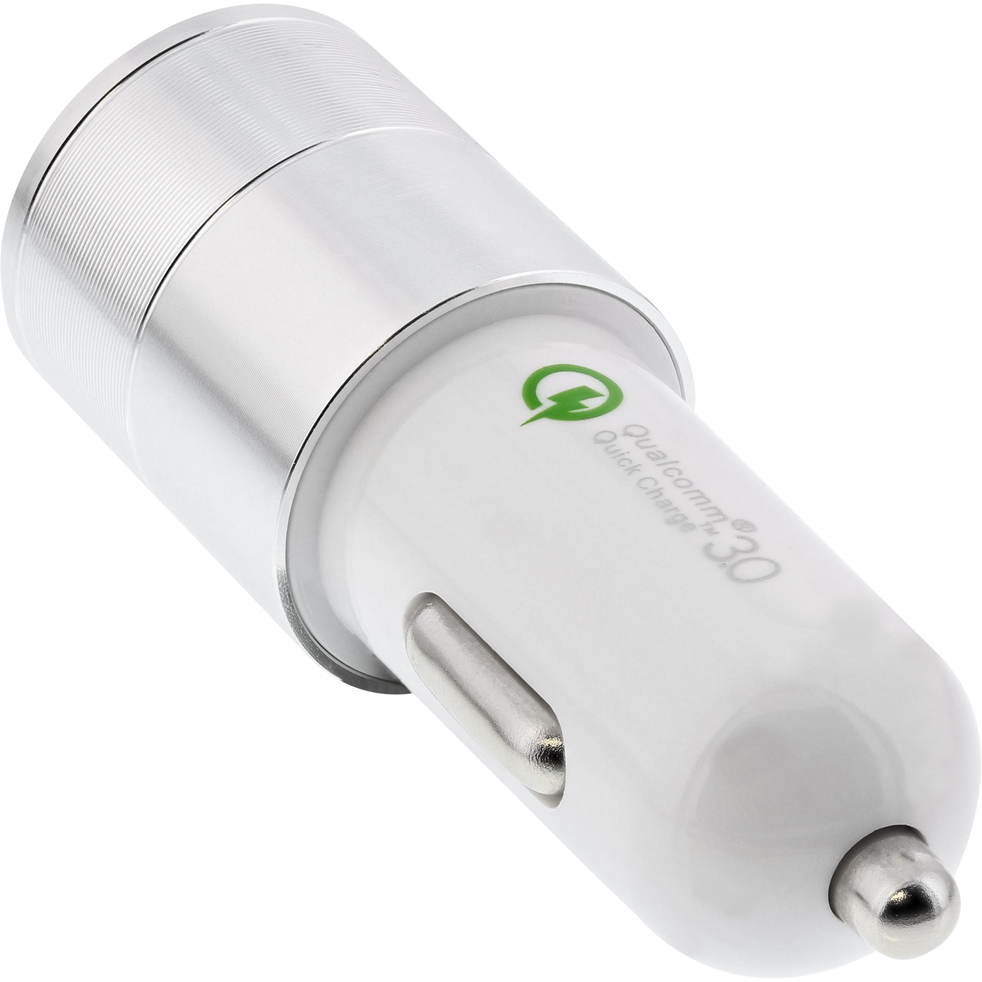 Inline® USB KFZ Stromadapter Quick Charge 3.0, 12/24VDC zu 5V DC/3A, USB-A+USB-C