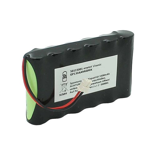 Speicherbatterie NiMH 7,2V 1600mAh ersetzt Visonic GP130AAM6BMX Speicherbatterie NiMH 7,2V 1600mAh ersetzt Visonic GP130AAM6BMX