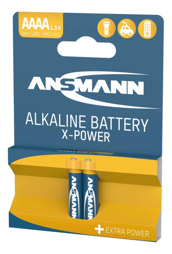 Ansmann AAAA Mini LR61 Alkaline Batterie - 2er Verpackung