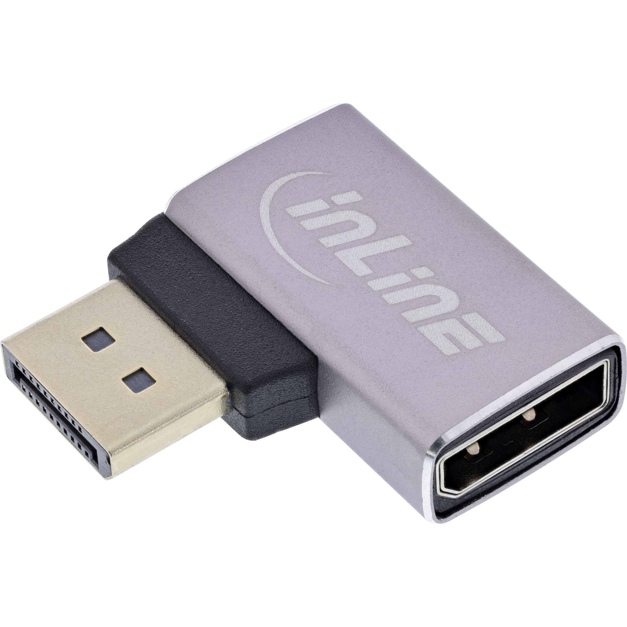 InLine® DisplayPort 1.4 Adapter, DisplayPort Stecker / Buchse, 90° links, 8K UHD InLine® DisplayPort 1.4 Adapter, DisplayPort Stecker / Buchse, 90° links, 8K UHD