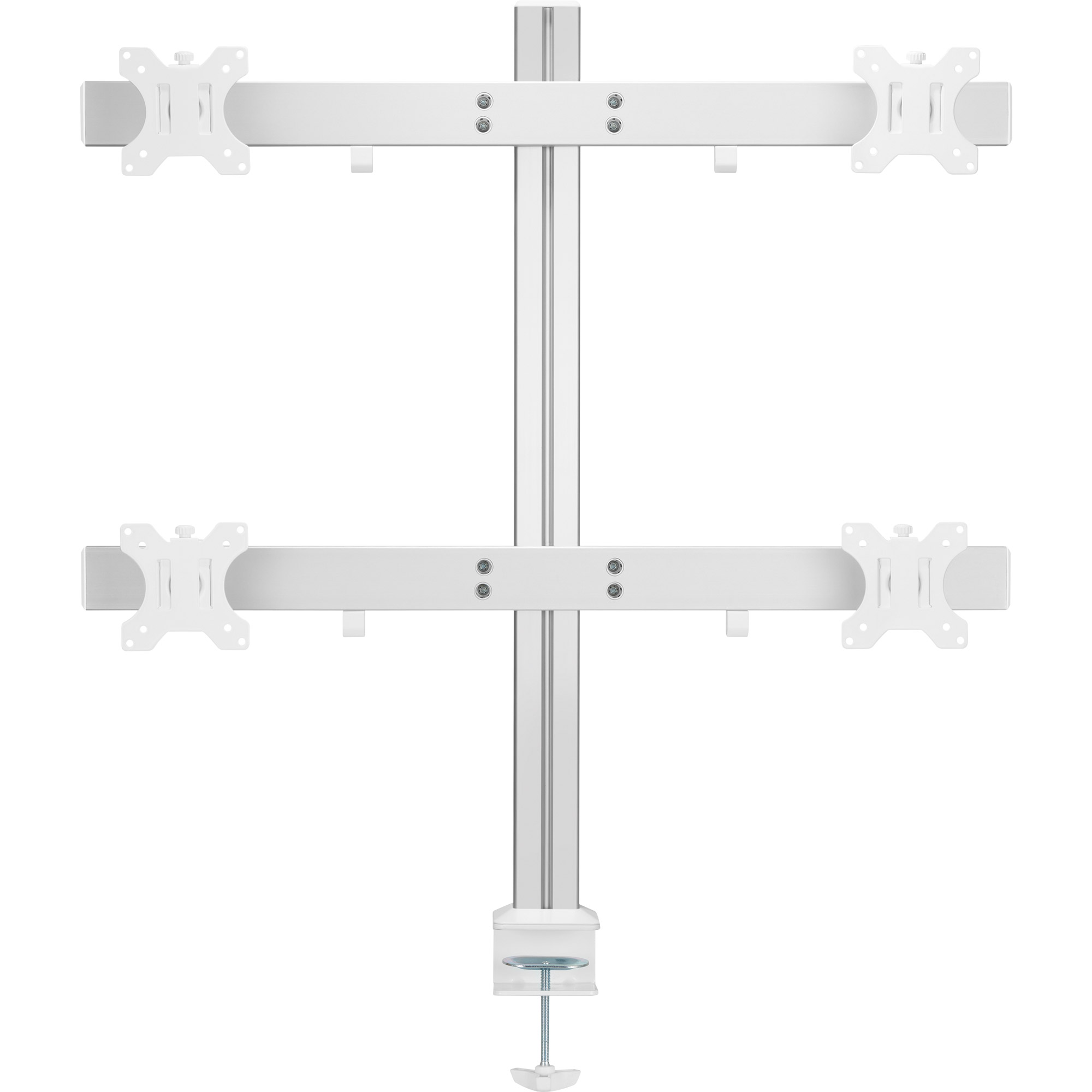 Inline® Aluminium Monitor-Tischhalterung für 4 Monitore bis 32", 8kg