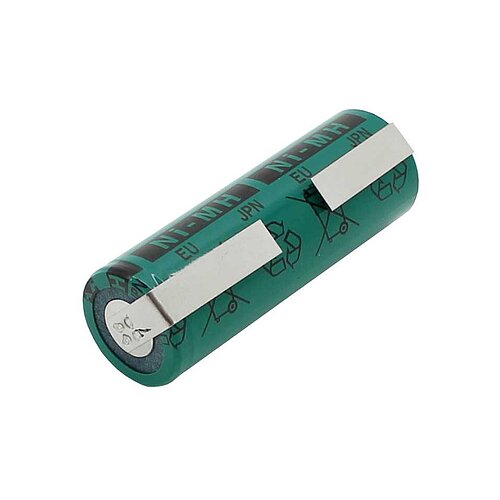 FDK / Sanyo NiMH-Akku HR-AUE A 2700mAh mit Lötfahne U-Form FDK / Sanyo NiMH-Akku HR-AUE A 2700mAh mit Lötfahne U-Form